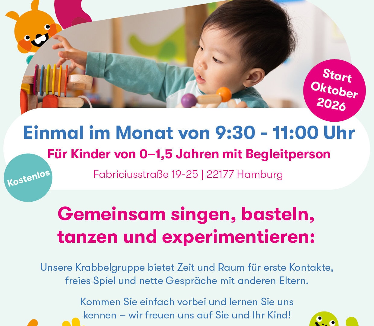 Bewerbung Krabbelgruppe in der Kita kinderzimmer Unnenland