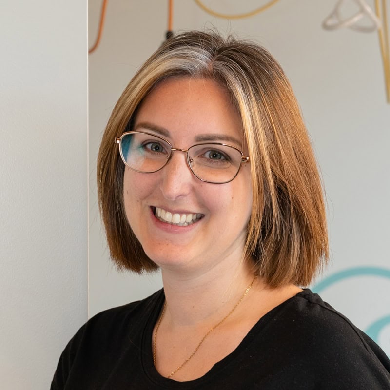 Porträt von Saskia Wollner-Jungheinrich. Leitung der Kita kinderzimmer Goldbek