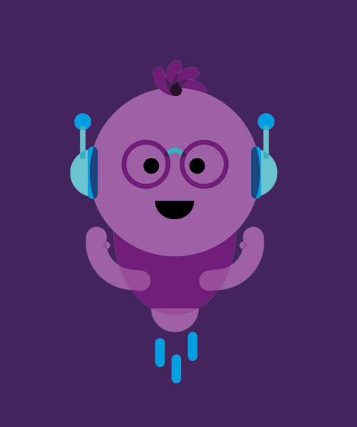 Illustration von Superheld Codie für Digitale Medienbildung in der Kita kinderzimmer Hamburg